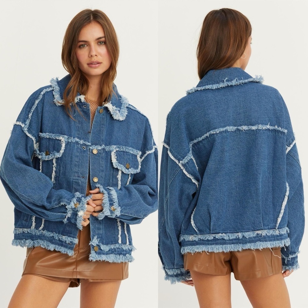 165. Denim Jean Jacket 100% Cotton